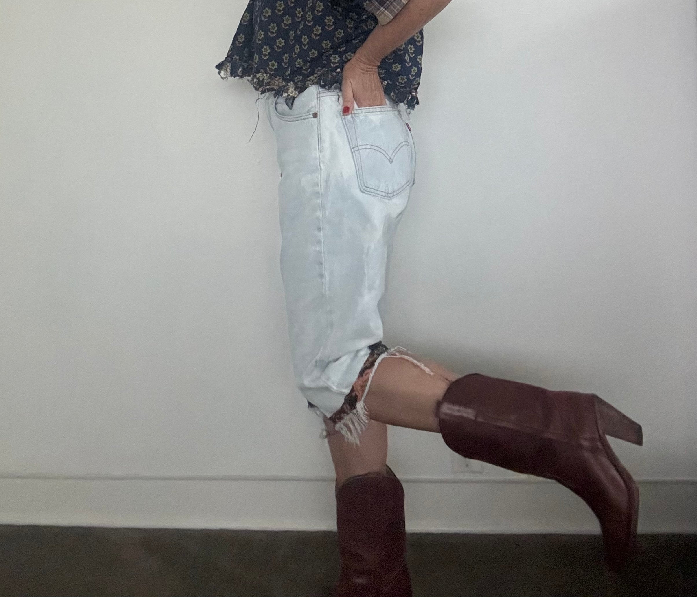Upcycled Levi’s jeans