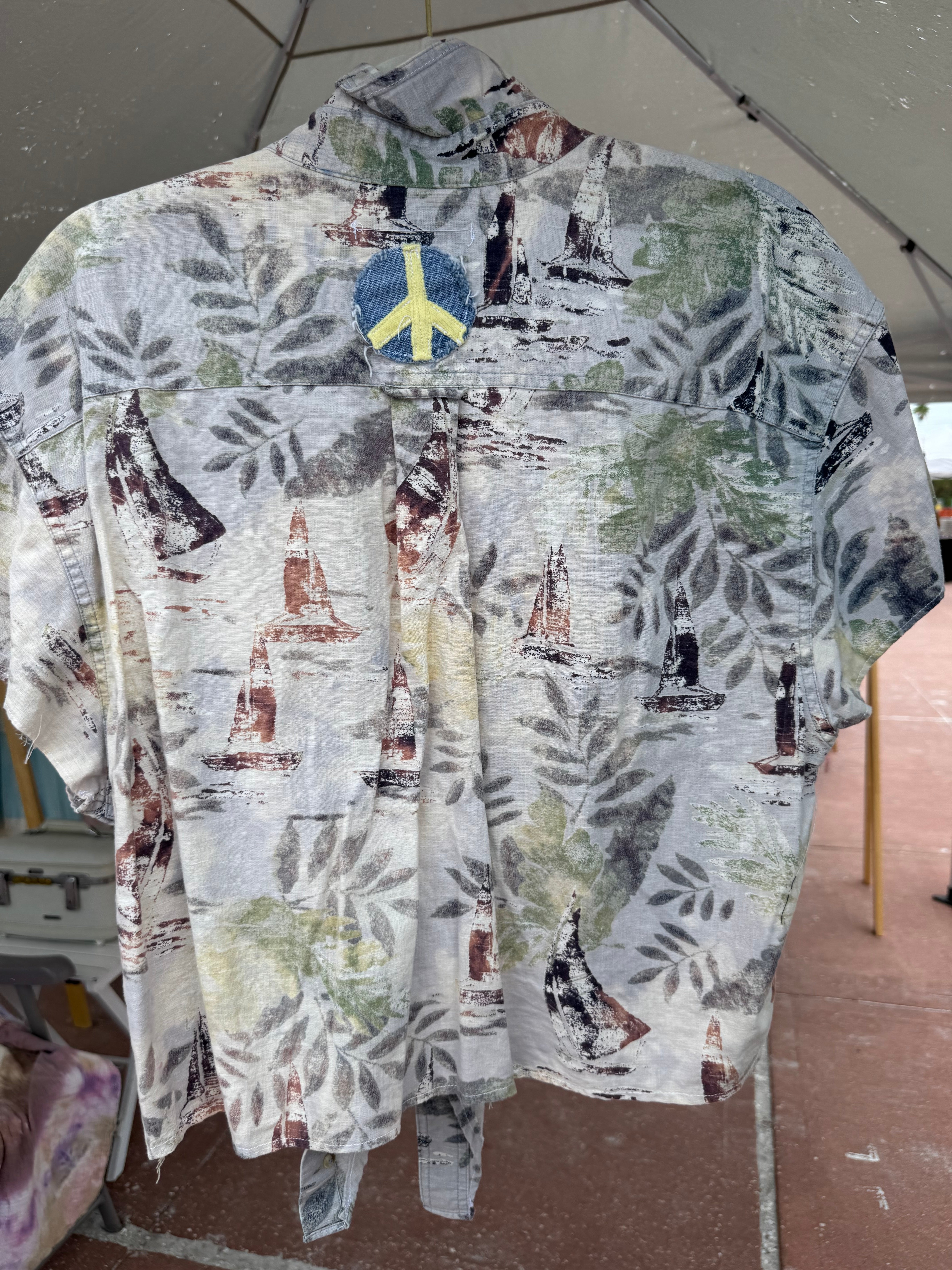 “Someone hand me a margarita” - Upcycled Island Top