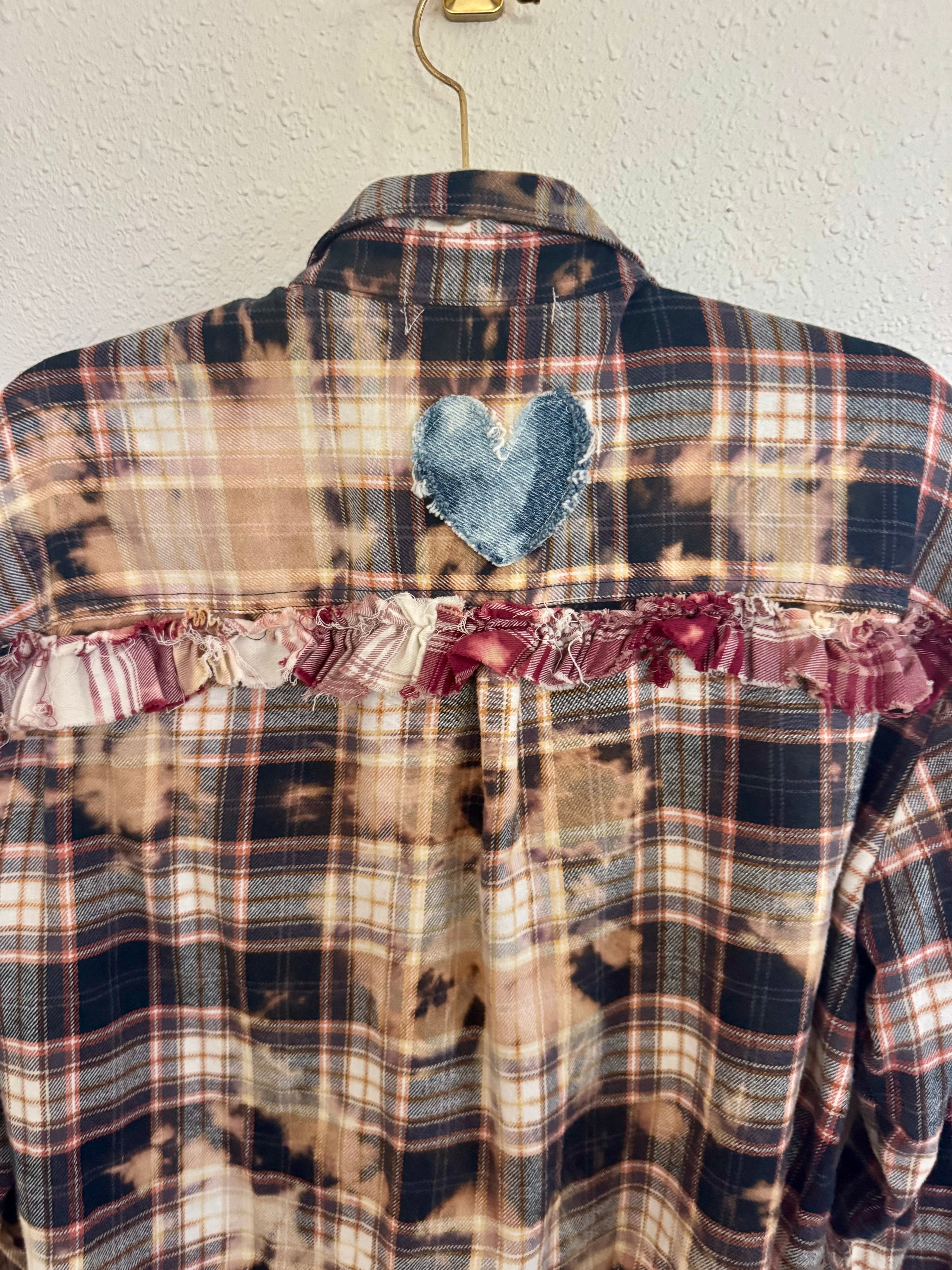 Upcycled Flannel Top