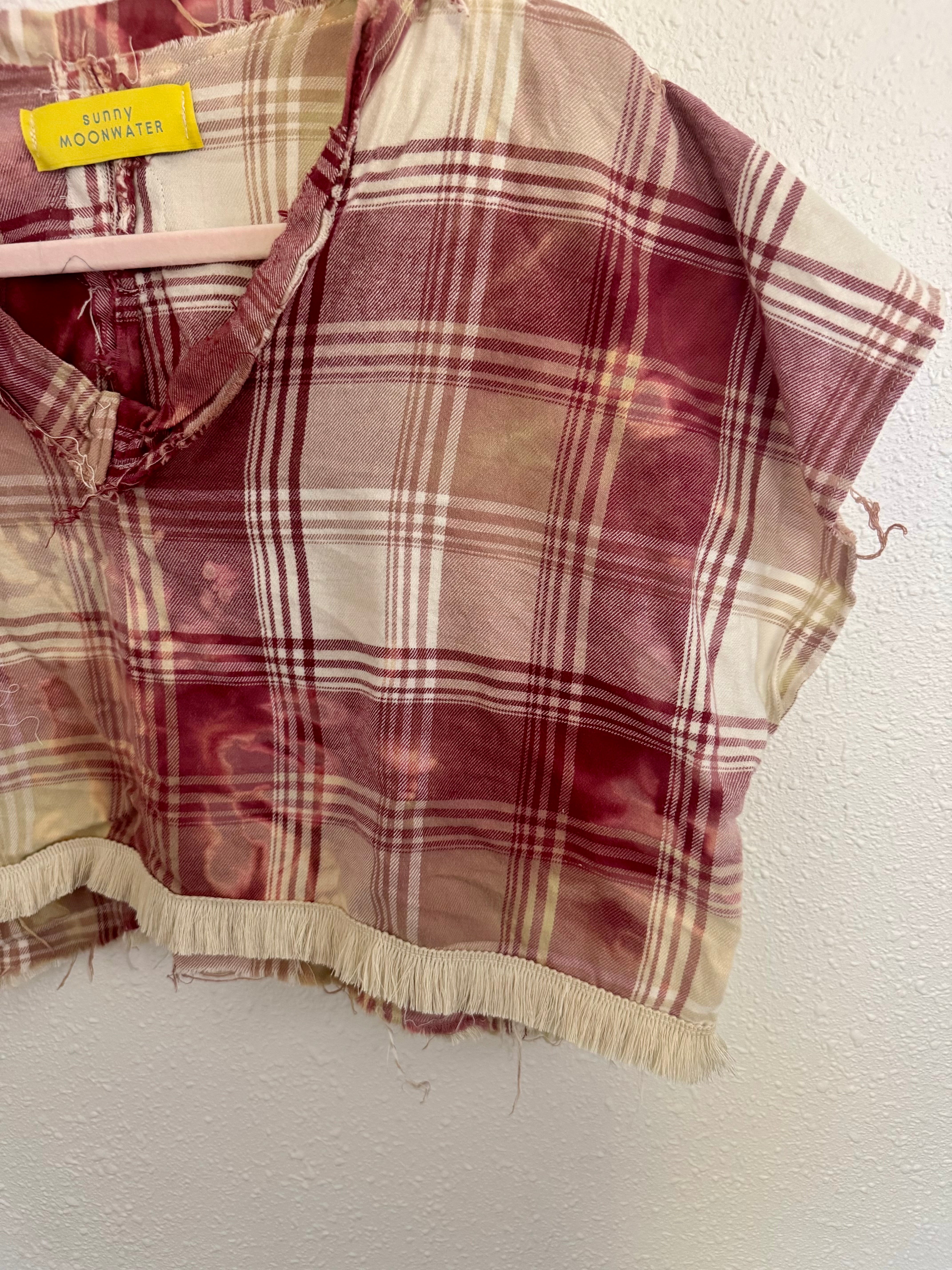 Upcycled Flannel Top (cropped)