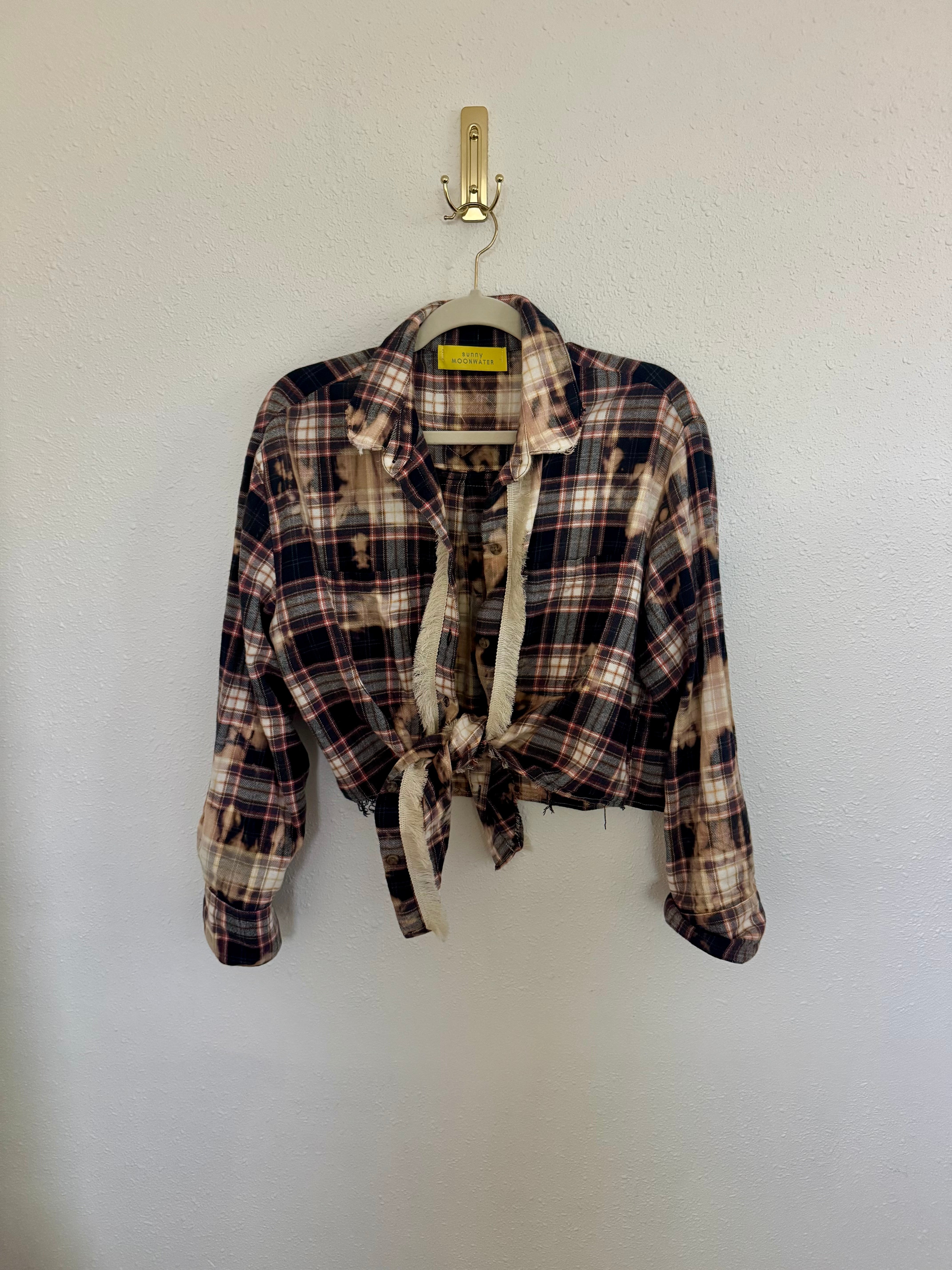 Upcycled Flannel Top
