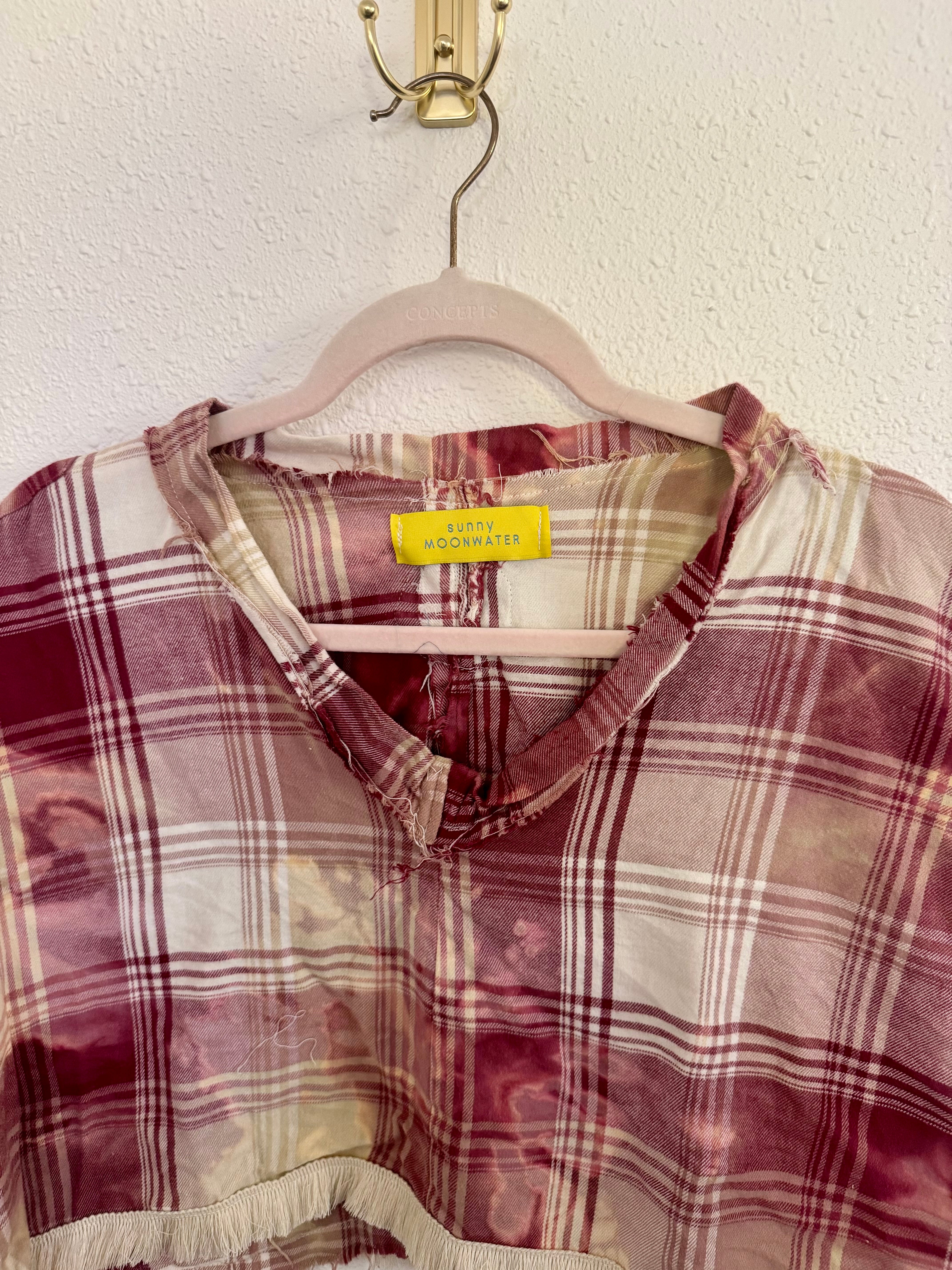 Upcycled Flannel Top (cropped)