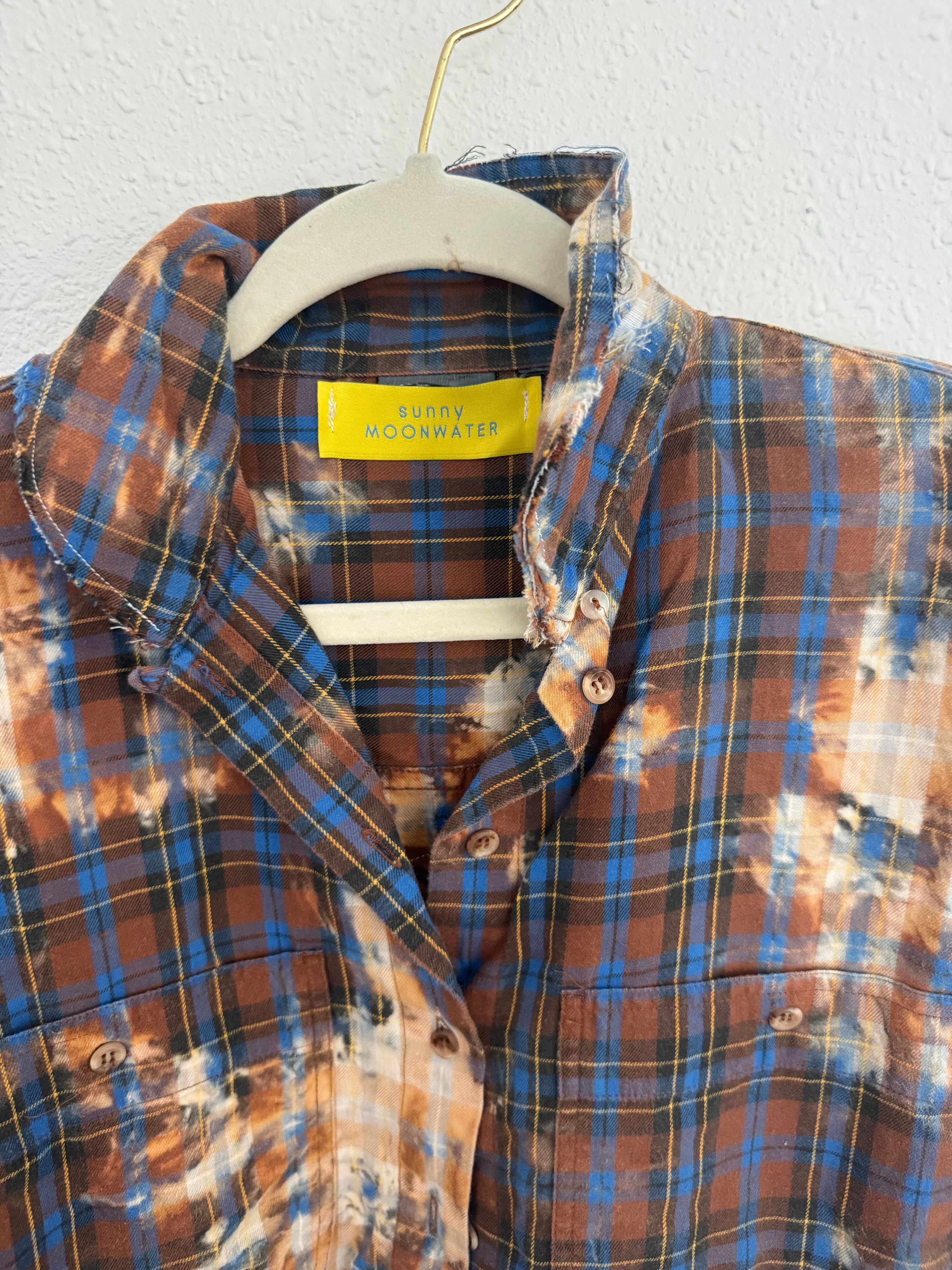 Upcycled Flannel Top