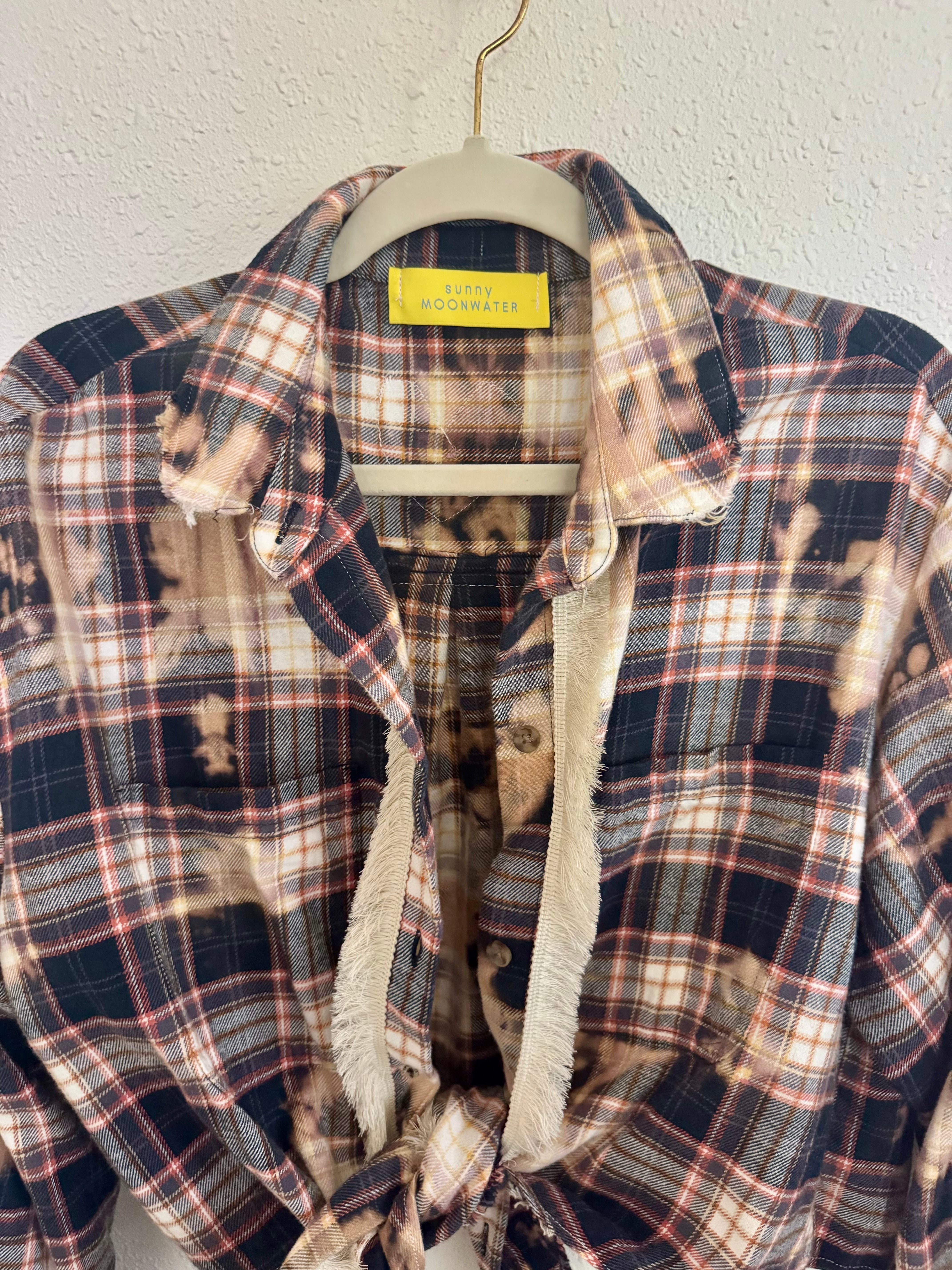 Upcycled Flannel Top