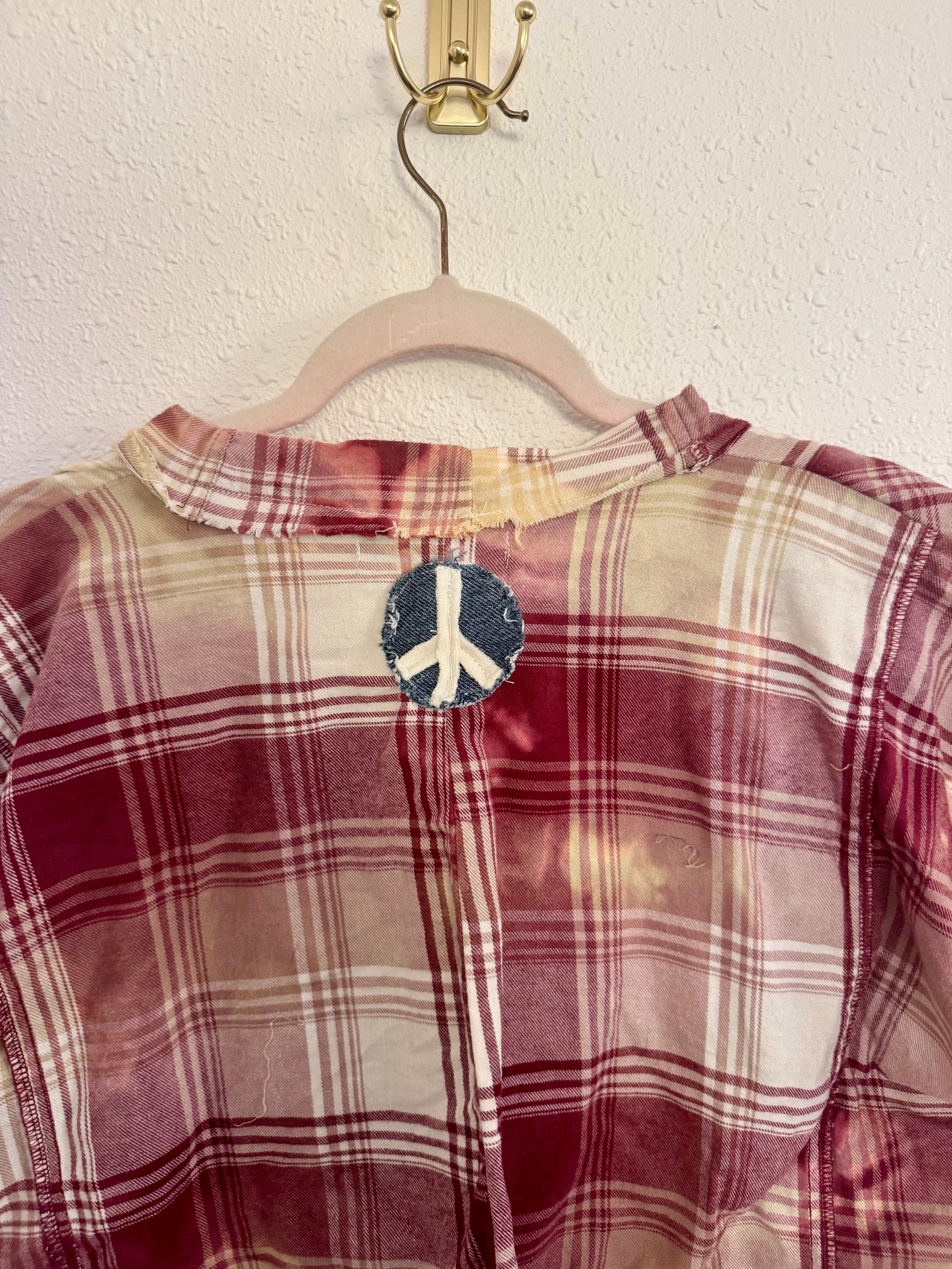 Upcycled Flannel Top (cropped)