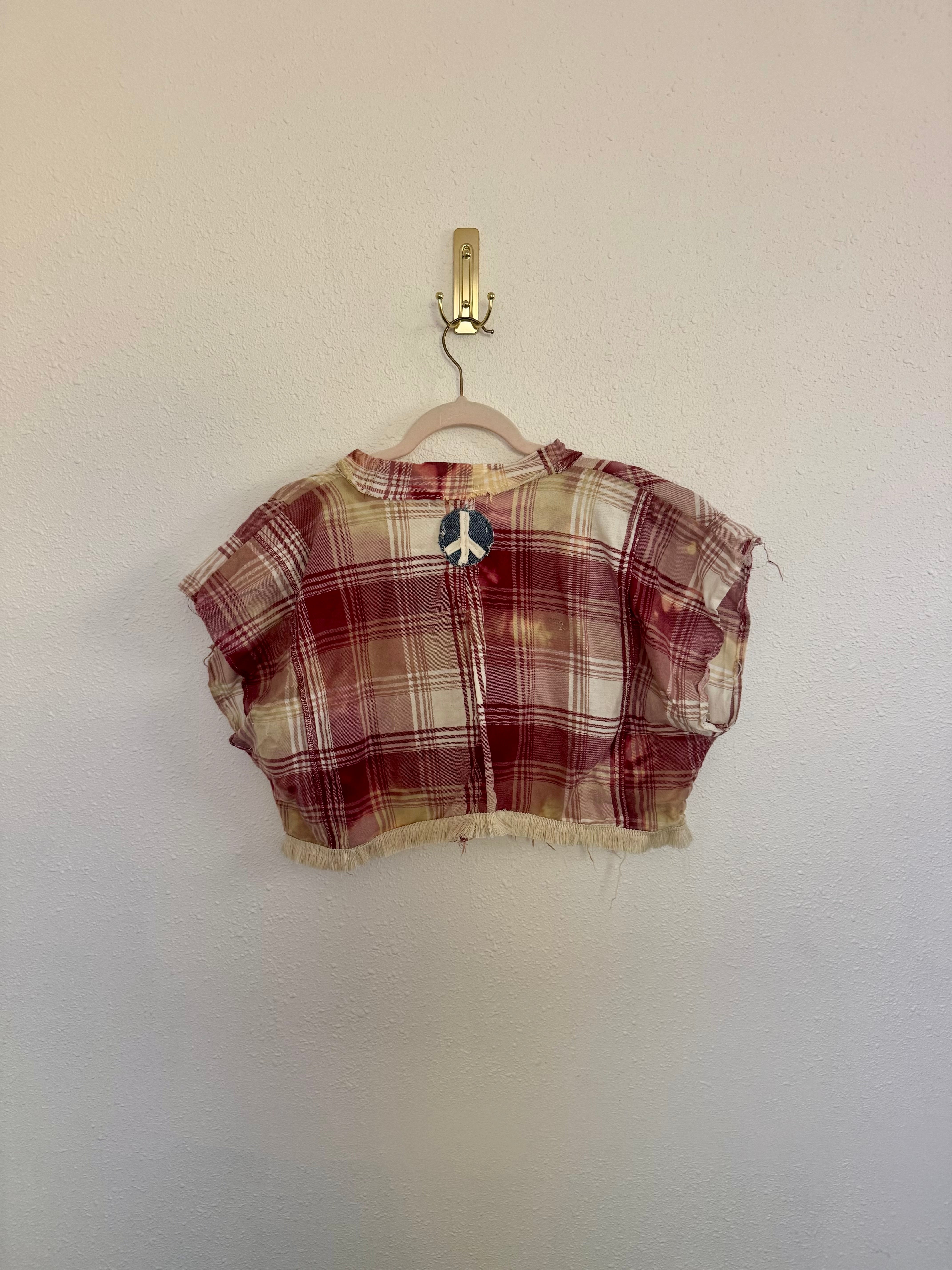 Upcycled Flannel Top (cropped)