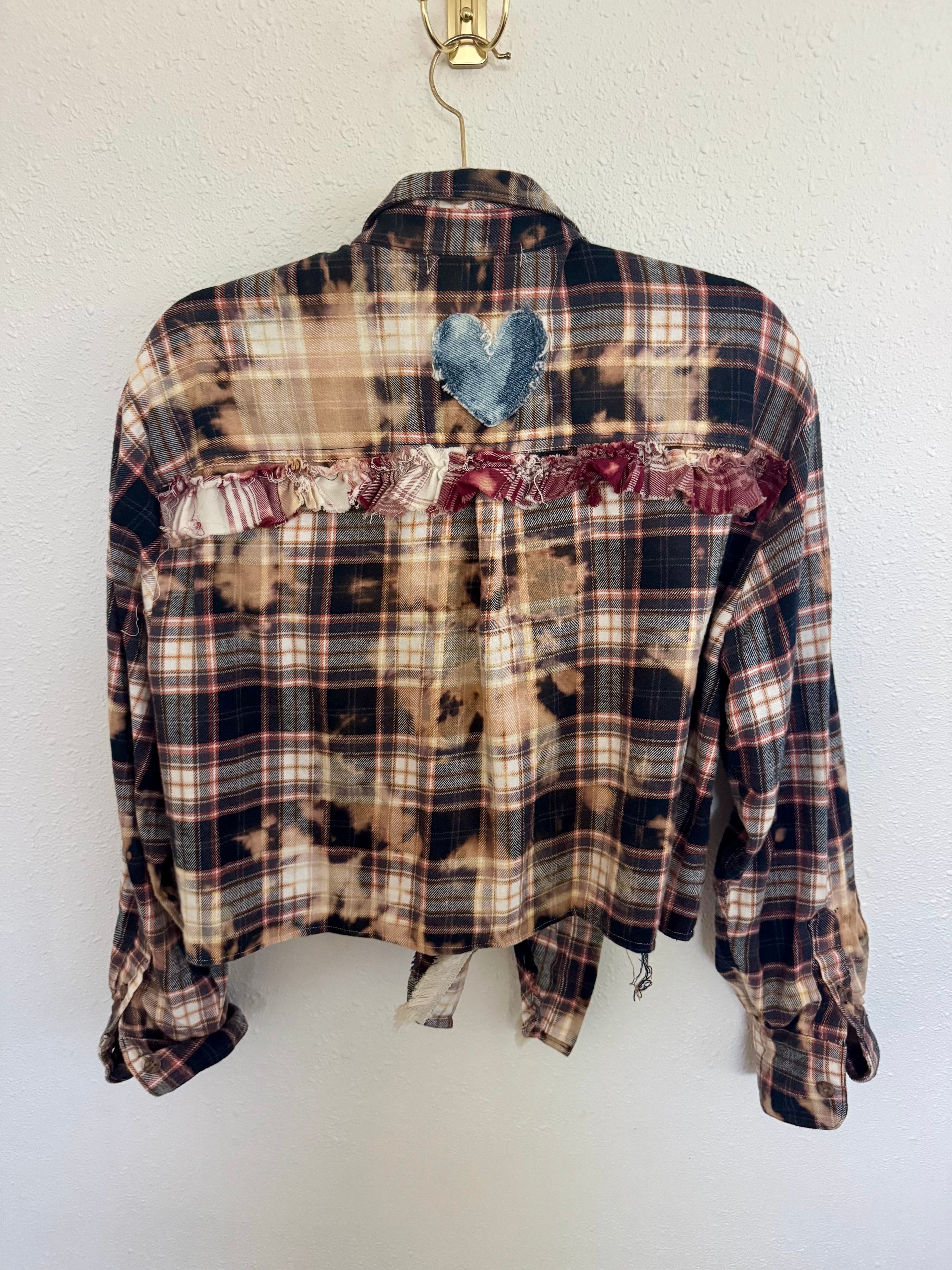 Upcycled Flannel Top