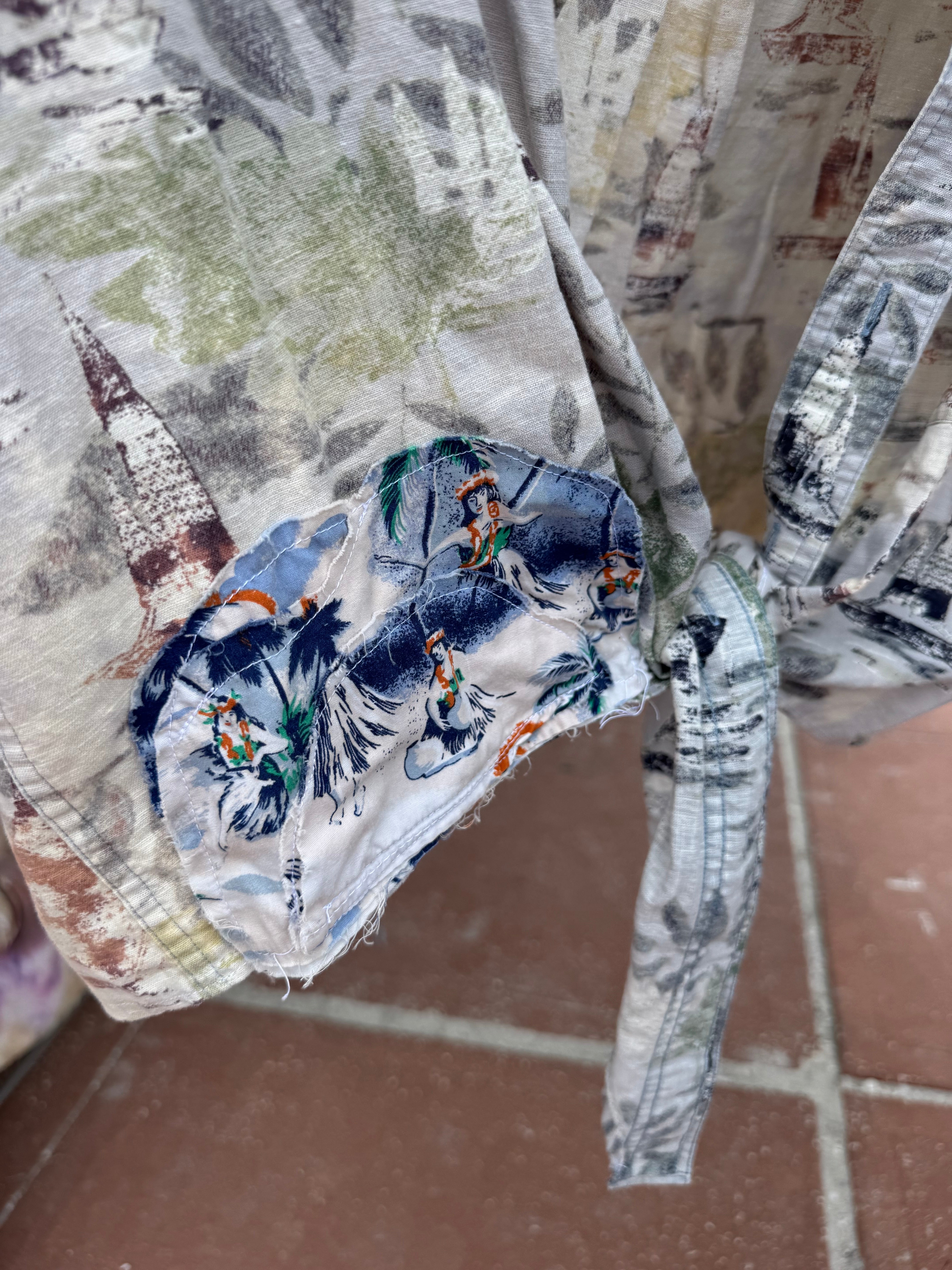 “Someone hand me a margarita” - Upcycled Island Top