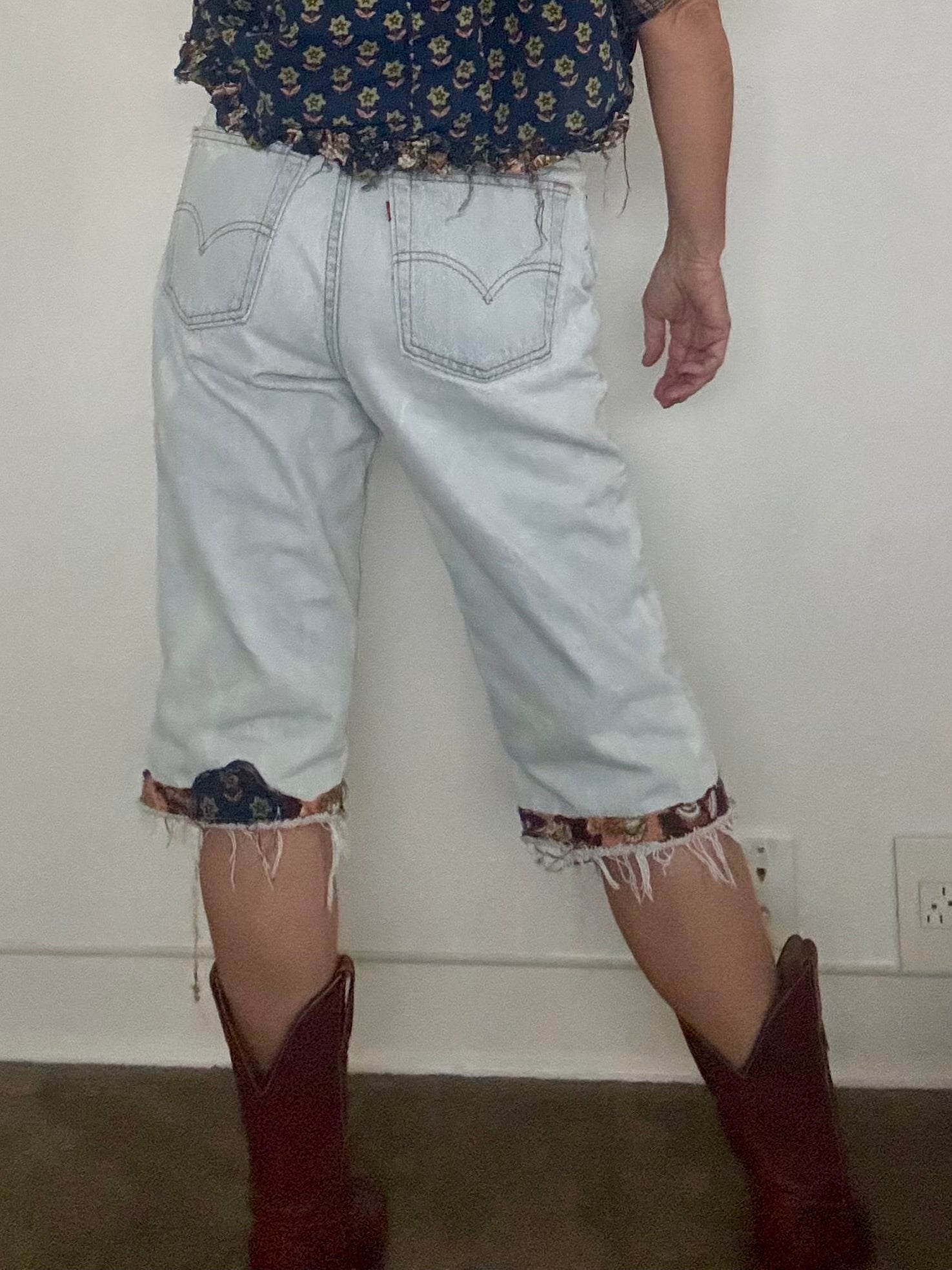 Upcycled Levi’s jeans